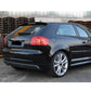 Audi A3 8P 3 DOOR S3 Style Gloss Black Rear Roof Spoiler Boot Wing Lip 2003-2013
