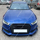 Audi A6 S6 S Line C7 PREFACELIFT Gloss Black Front Splitter Spoiler Lip 2013-15