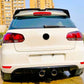 VW Golf R20 Style MK6 Gloss Black Rear Diffuser Lip Valance Spoiler Splitter Kit