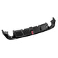 VW Golf MK8 GTI GTD GTE Rear Gloss Black Valance Diffuser Lip Spoiler Kit W/LED