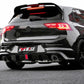 VW Golf MK8 GTI GTD GTE Rear Gloss Black Valance Diffuser Lip Spoiler Kit W/LED