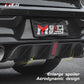 VW Golf MK8 GTI GTD GTE Rear Gloss Black Valance Diffuser Lip Spoiler Kit W/LED