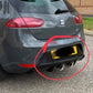SEAT Leon MK2 1P Facelift Gloss Black Rear Boot Roof Spoiler Wing Lip Kit 09-13