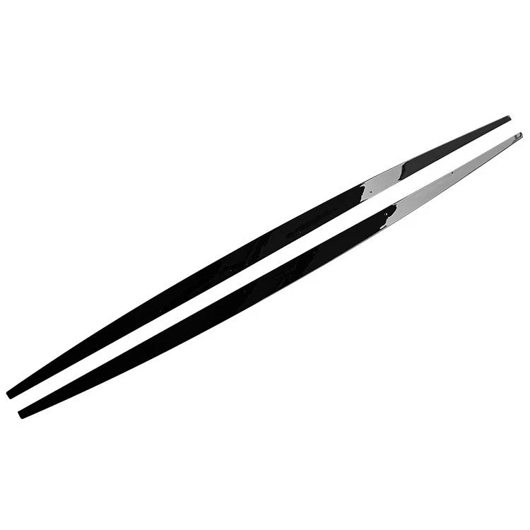 For BMW 1 Series F20 F21 Gloss Black Side Skirts Extensions Bodykit