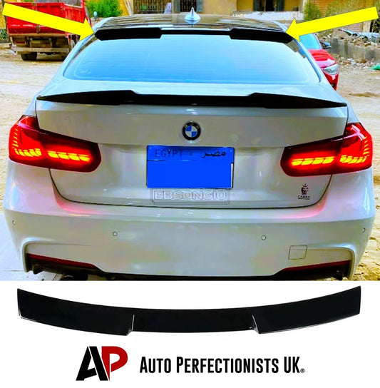 BMW 3 Series M3 F30 Gloss Black Rear Roof Spoiler Window Lip Wing Body Kit 11-18