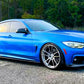 BMW 4 Series F32 F33 F36 Gloss Black Side Skirts Extensions Spoiler Splitter Lip