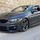 BMW 4 Series F32 F33 F36 Gloss Black Side Skirts Extensions Spoiler Splitter Lip