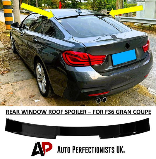BMW 4 Series F36 Gloss Black Rear Roof Spoiler Window Lip Wing Body Kit 13-20