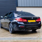 BMW 5 Series M5 G30 Gloss Black Rear Corner Side Spats Diffuser Splitter Bodykit