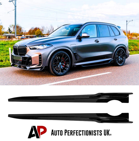 BMW X5 G05 Gloss Black Side Skirts Extensions Spoiler Splitter Lip Bodykit 2018+