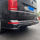 VW Transporter T6 Gloss Black Rear Diffuser Valance Splitter Spoiler Lip Bodykit