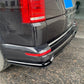 VW Transporter T6 Gloss Black Rear Diffuser Valance Splitter Spoiler Lip Bodykit
