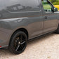 VW Caddy MK5 SWB Gloss Black Side Skirts Extensions Spoiler Splitter Lip Kit 21+