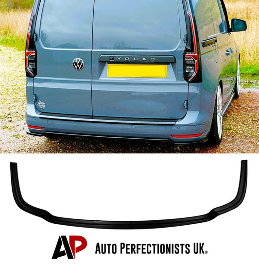 VW Caddy MK5 SWB Gloss Black Rear Diffuser Valance Splitter Spoiler Lip Kit 21+