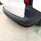 VW Caddy MK5 SWB Gloss Black Rear Diffuser Valance Splitter Spoiler Lip Kit 21+