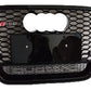 Audi RS6 Style A6 S6 C7 Front Main Grille Gloss Black Honeycomb Mesh Grill 16-18