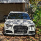Audi RS6 Style A6 S6 C7 Front Main Grille Gloss Black Honeycomb Mesh Grill 16-18