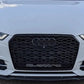 Audi RS6 Style A6 S6 C7 Front Main Grille Gloss Black Honeycomb Mesh Grill 16-18