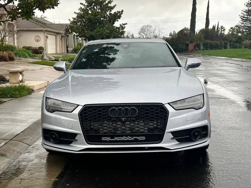 Audi RS7 Style A7 S7 Front Main Grille Gloss Black Honeycomb Mesh Grill 16-18
