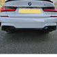 BMW 3 Series G20 G21 M Sport Gloss Black Rear Diffuser Lip Valance Body Kit