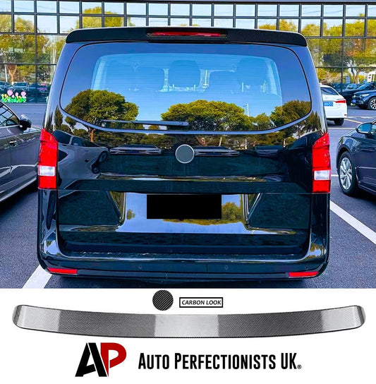 Mercedes V Class Vito Viano W447 MK3 Carbon Fibre Rear Roof Spoiler Wing 14-22