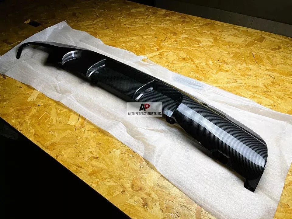 BMW 3 Series E90 Rear Valance Diffuser 2004-2013 Abs Carbon Fibre