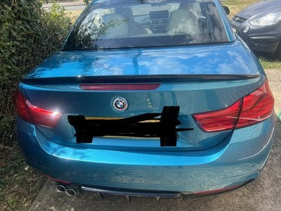For BMW 4 Series Convertible F33 Gloss Black Rear Boot Spoiler P Style Lip Wing