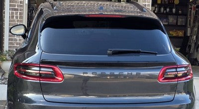 For Porsche Macan Rear Gloss Black Boot Spoiler Mid Wing Lip Body Kit 2014+