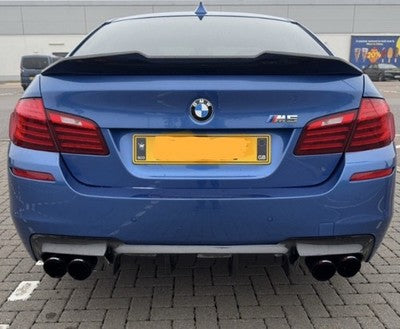 For BMW 5 Series M5 F10 F11 M Sport Carbon Fibre Valance Diffuser Quad Exhaust