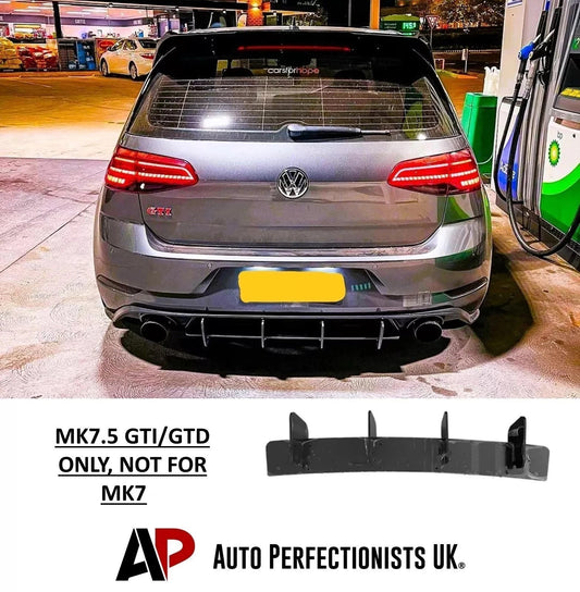 For VW Golf GTI MK7.5 Rear Blade Fin Diffuser Body Kit