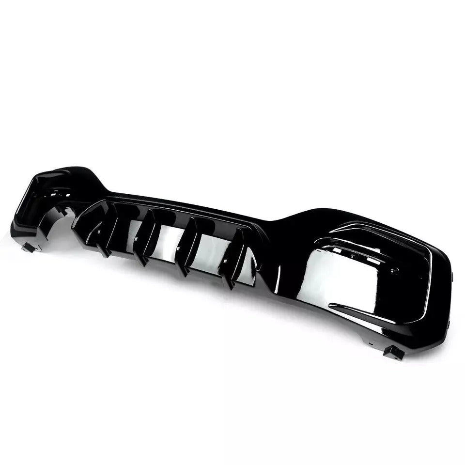 For BMW 1 Series F20 F21 Rear Diffuser Lip Bumper 2015-2019 S Gloss Black
