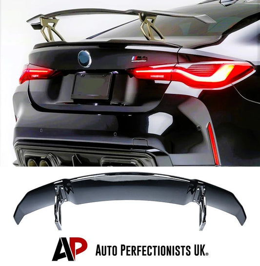 BMW M4 G82 4 Series G22 Gloss Black Racing Drift Spoiler Wing 2020+