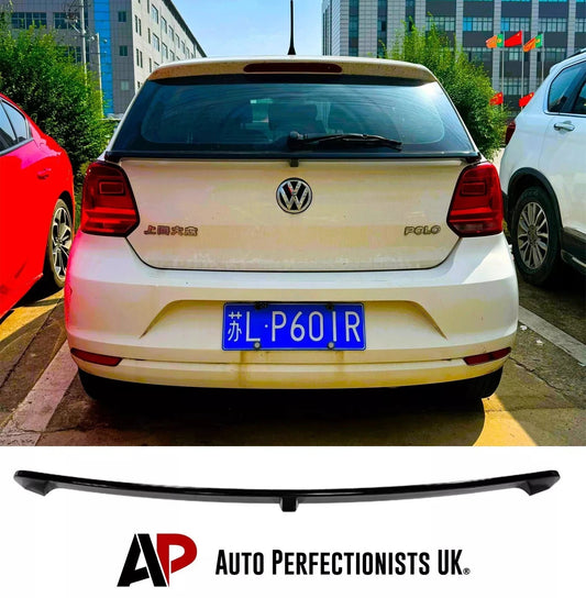 VW Polo MK5 6R 6C Rear Mid Spoiler Wing Lip Body 2009-17 Gloss Black