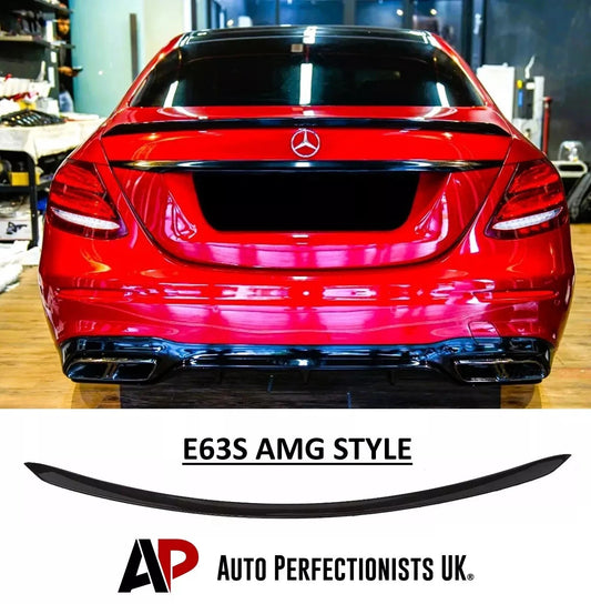 Mercedes E Class E63 W213 Car Rear Spoiler 16-20 Pre-Facelift Gloss Black