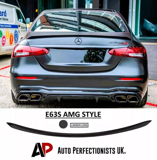 Mercedes E Class E63S W213 Car Rear Spoiler 2020-24 Facelift Carbon Fibre