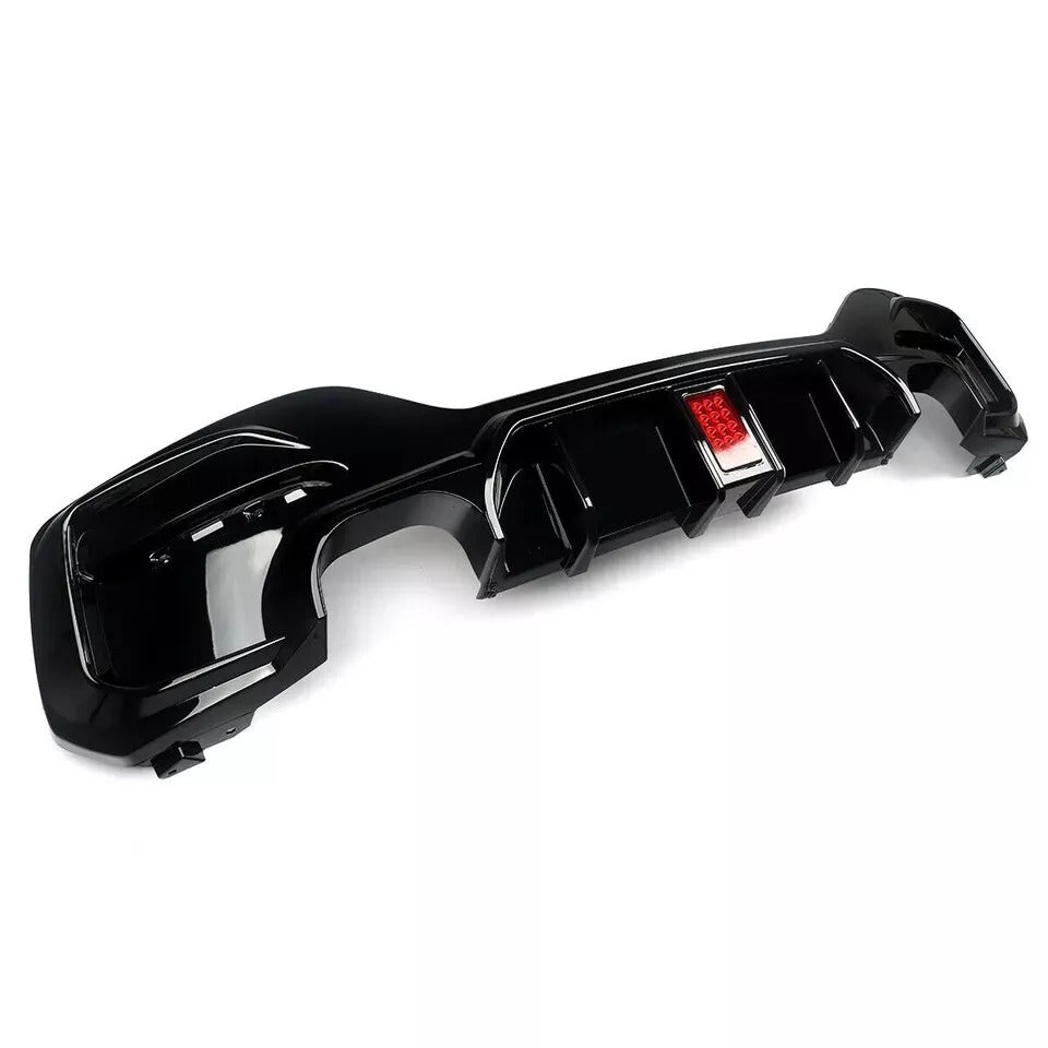 BMW 1 Series F20 F21 Rear Diffuser Lip Bumper 2015-2019 Abs Gloss Black