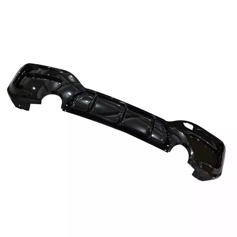 BMW 1 Series F20 F21 Rear Diffuser Lip Bumper 2015-2019 Gloss Black