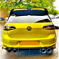 VW Golf MK7 R Rear Diffuser and Splitter 2013-2016 Gloss Black