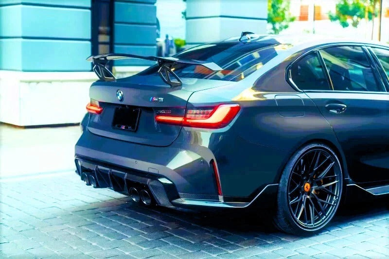 BMW M3 G80 3 Series G20 Gloss Black Big Racing Drift Spoiler Wing 2018+