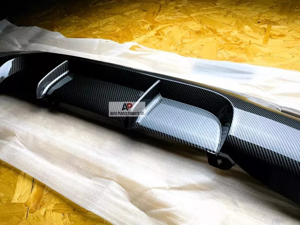 BMW 3 Series E90 Rear Valance Diffuser 2004-2013 Abs Carbon Fibre