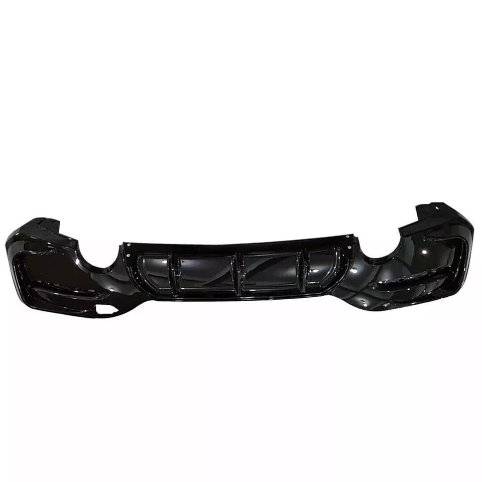BMW 1 Series F20 F21 Rear Diffuser Lip Bumper 2015-2019 Gloss Black