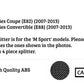 BMW 1 Series E82 E88 Front Splitter 2007-2013 Abs Carbon Fibre