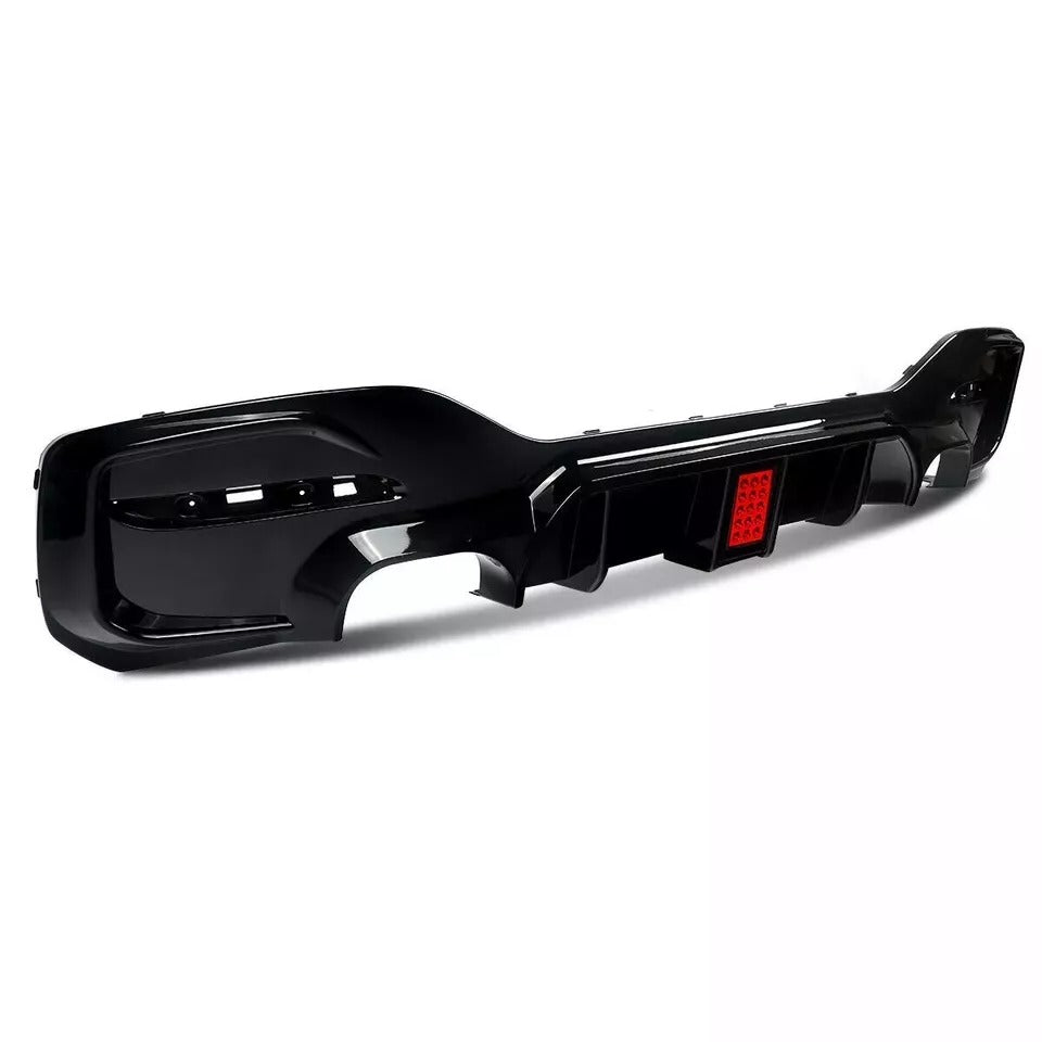 BMW 1 Series F20 F21 Rear Diffuser Lip Bumper 2015-2019 Abs Gloss Black