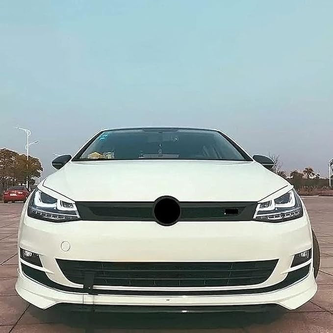 For VW Golf MK7 Upgrade R Main Grille Gloss Black Honeycomb Mesh Grill 2013-16