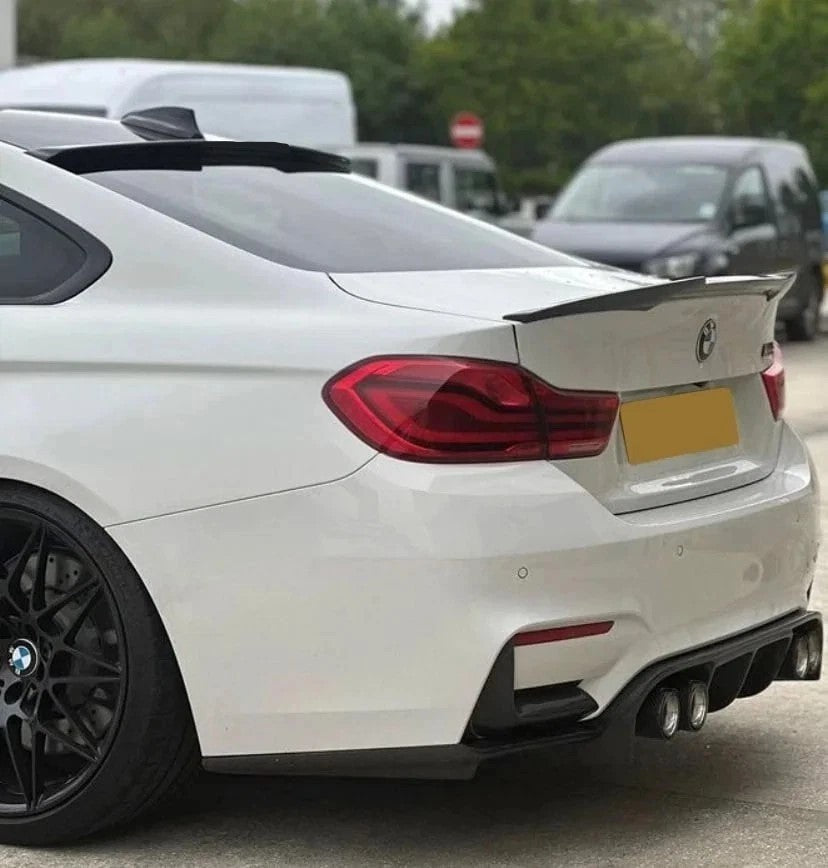 For BMW 4 Series M4 F32 Gloss Black Rear Roof Spoiler Window Lip Wing 2013-2020