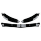 Mercedes C Class C43 W205 C205 Front Splitter 2014-2018 Abs Gloss Black