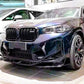 BMW X3M F97 LCI Front Splitter Wing Kit 2022-2024 ABS Gloss Black
