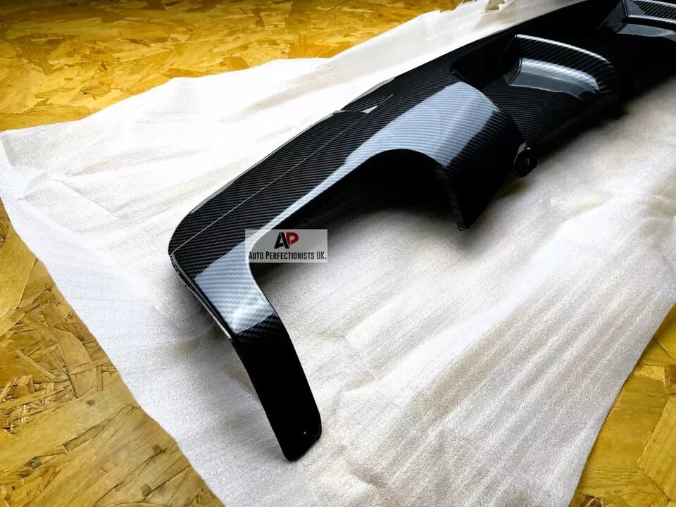 BMW 3 Series E90 Rear Valance Diffuser 2004-2013 Abs Carbon Fibre