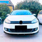 For VW Golf MK6 TSI TDI Front Splitter Lip Kit 2008-2013 ABS Gloss Black