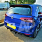 VW Golf MK7 R Rear Diffuser and Splitter 2013-2016 Gloss Black